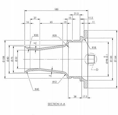 मिक्रोपुल एल्युमिनियम वेंचुरी 164x75x180mm