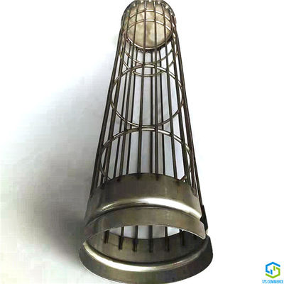क्रिम्प्ड बॉटम कैप 250 मिमी स्टेनलेस स्टील फ़िल्टर केज