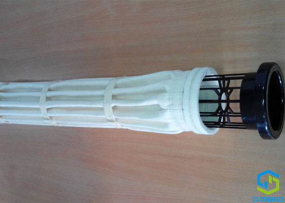 12 प्लीट डस्ट कलेक्टर बैग 120mm 130mm Aramid फ़िल्टर बैग