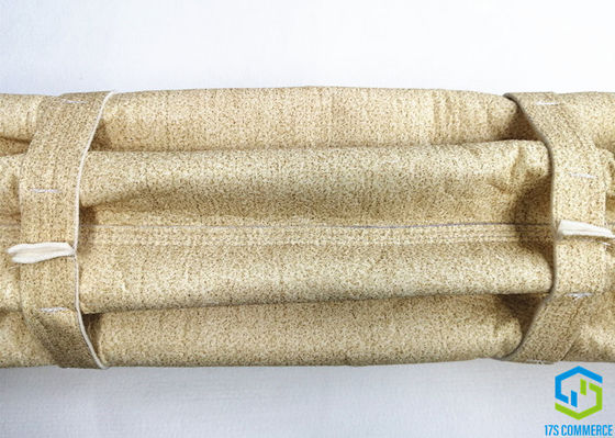 500gsm Aramid फ़िल्टर बैग और पिंजरे गोल स्टार फ़िल्टर बैग