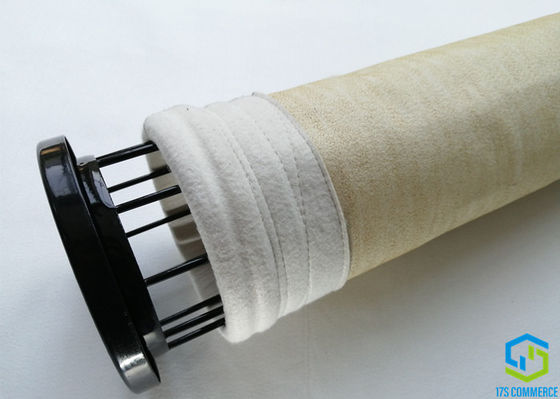 500gsm Aramid फ़िल्टर बैग और पिंजरे गोल स्टार फ़िल्टर बैग